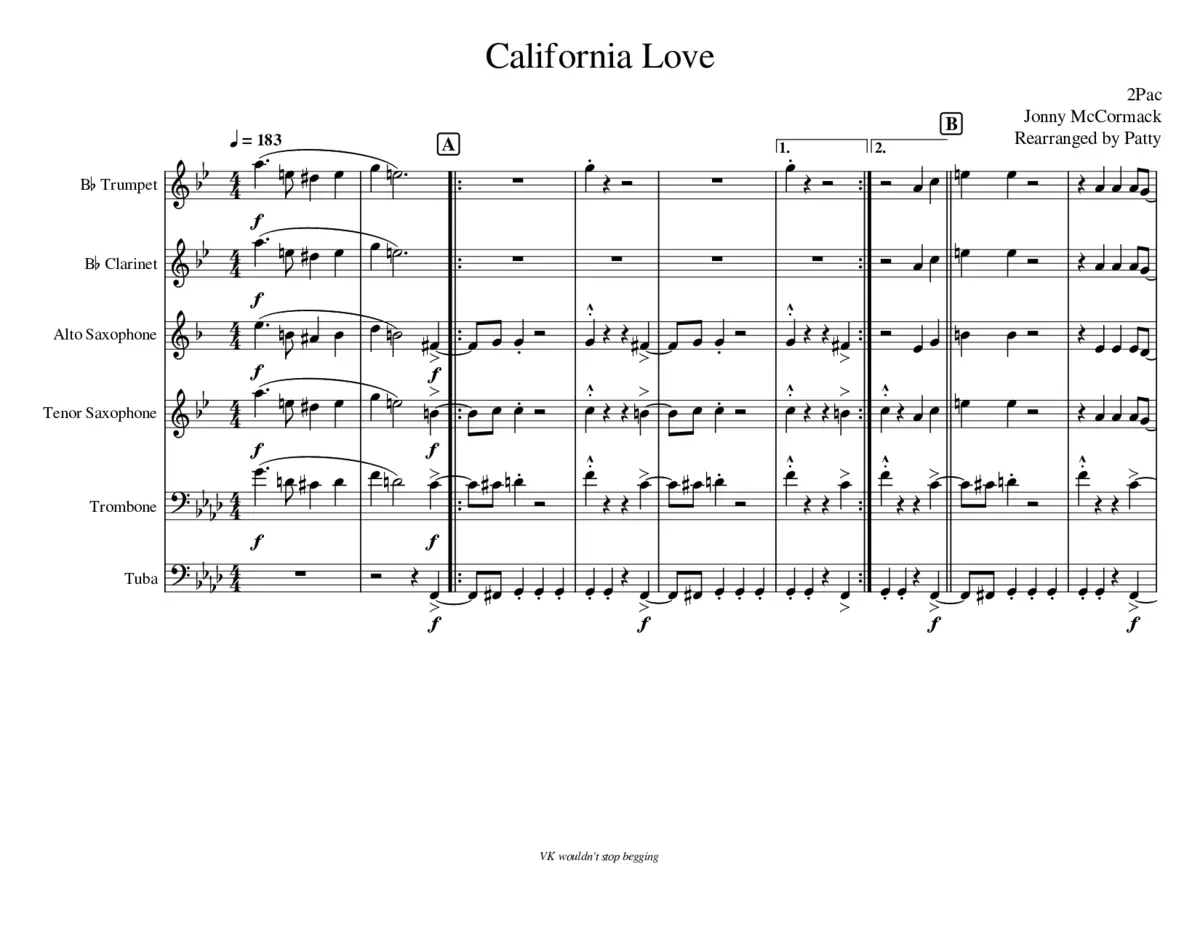 california love - Page 1