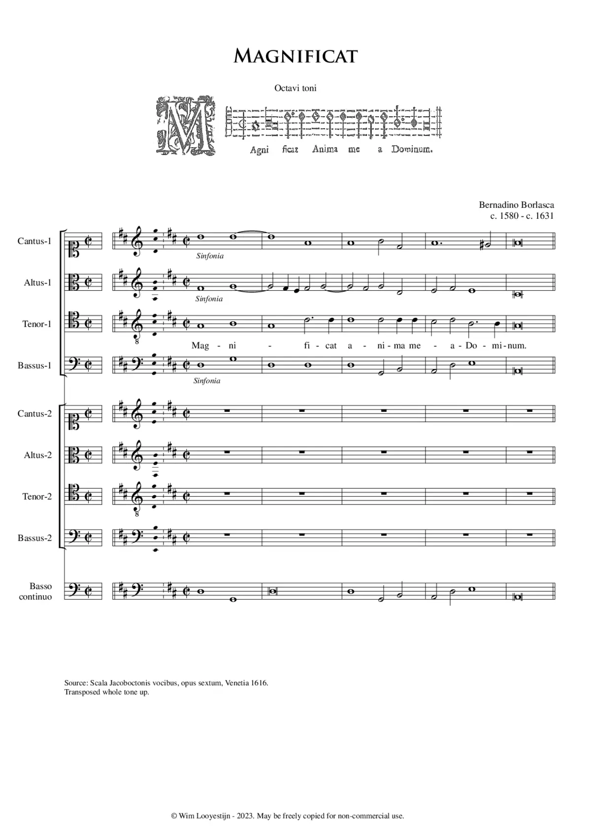 Magnificat Octavi toni - Page 1