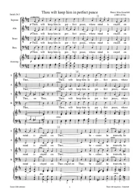 Thou wilt keep him in perfect peace