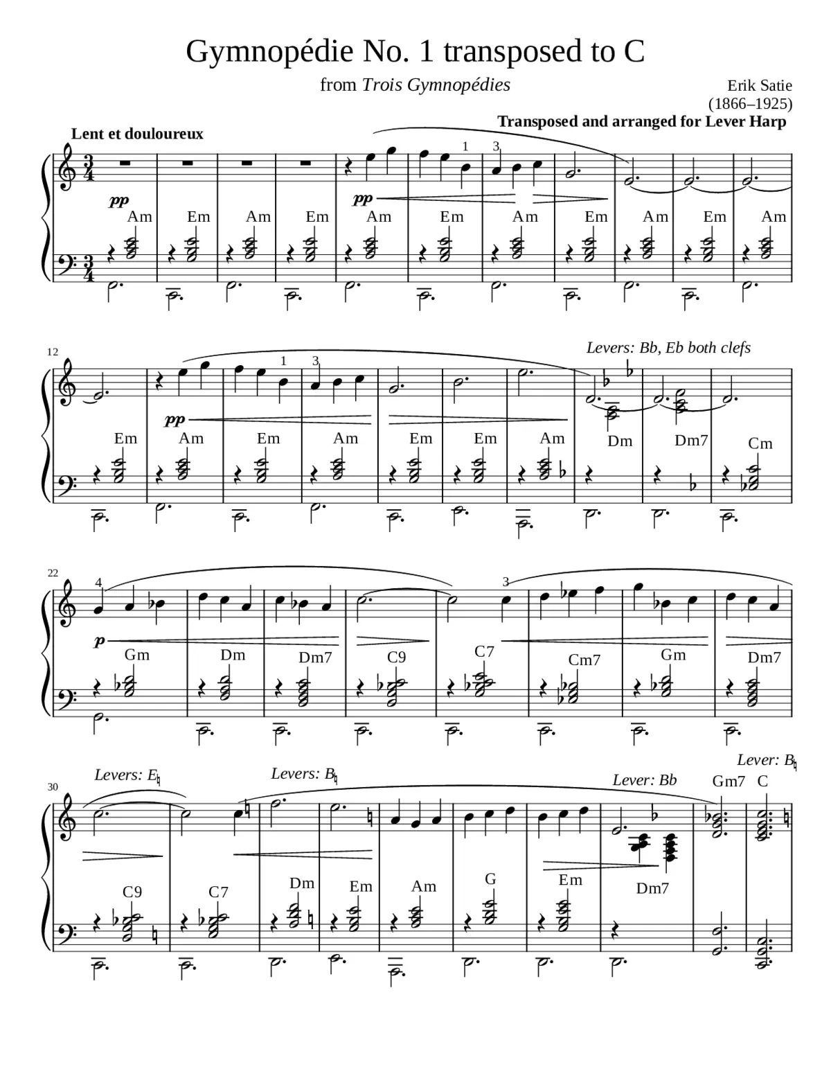 Gymnopédie No.1 - Page 1