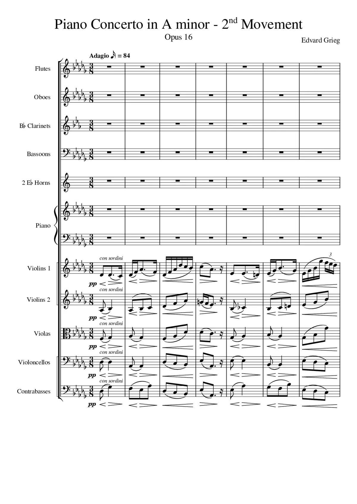 Piano Concerto Op.16 - Page 1
