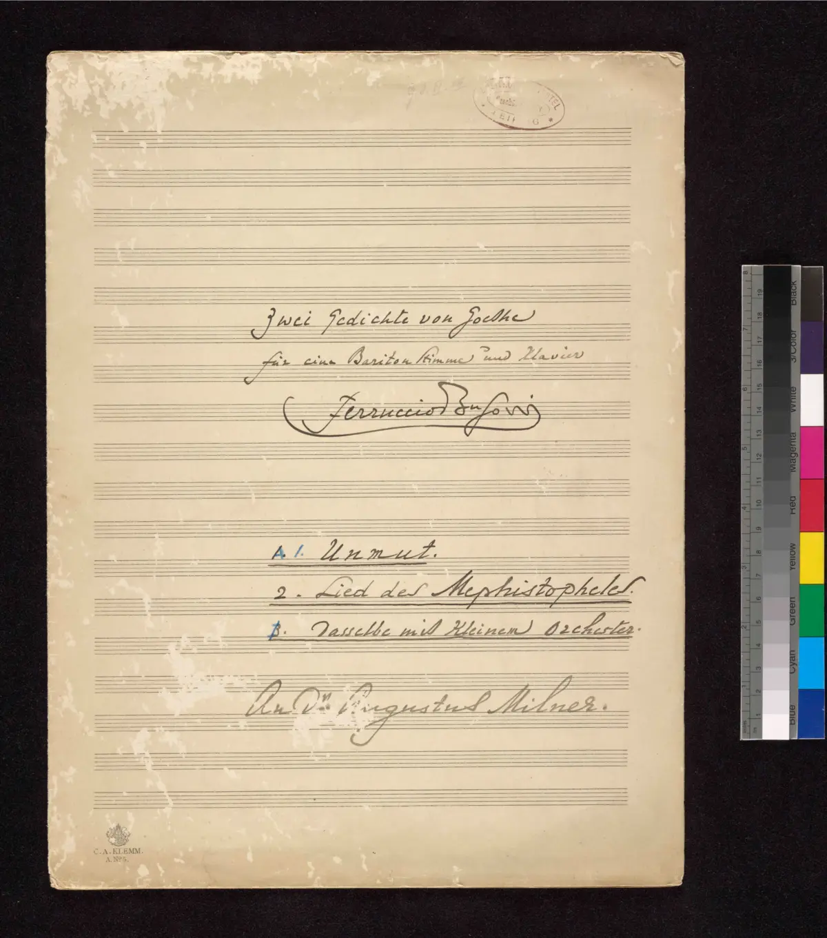 2 Gedichte von Goethe - Page 1