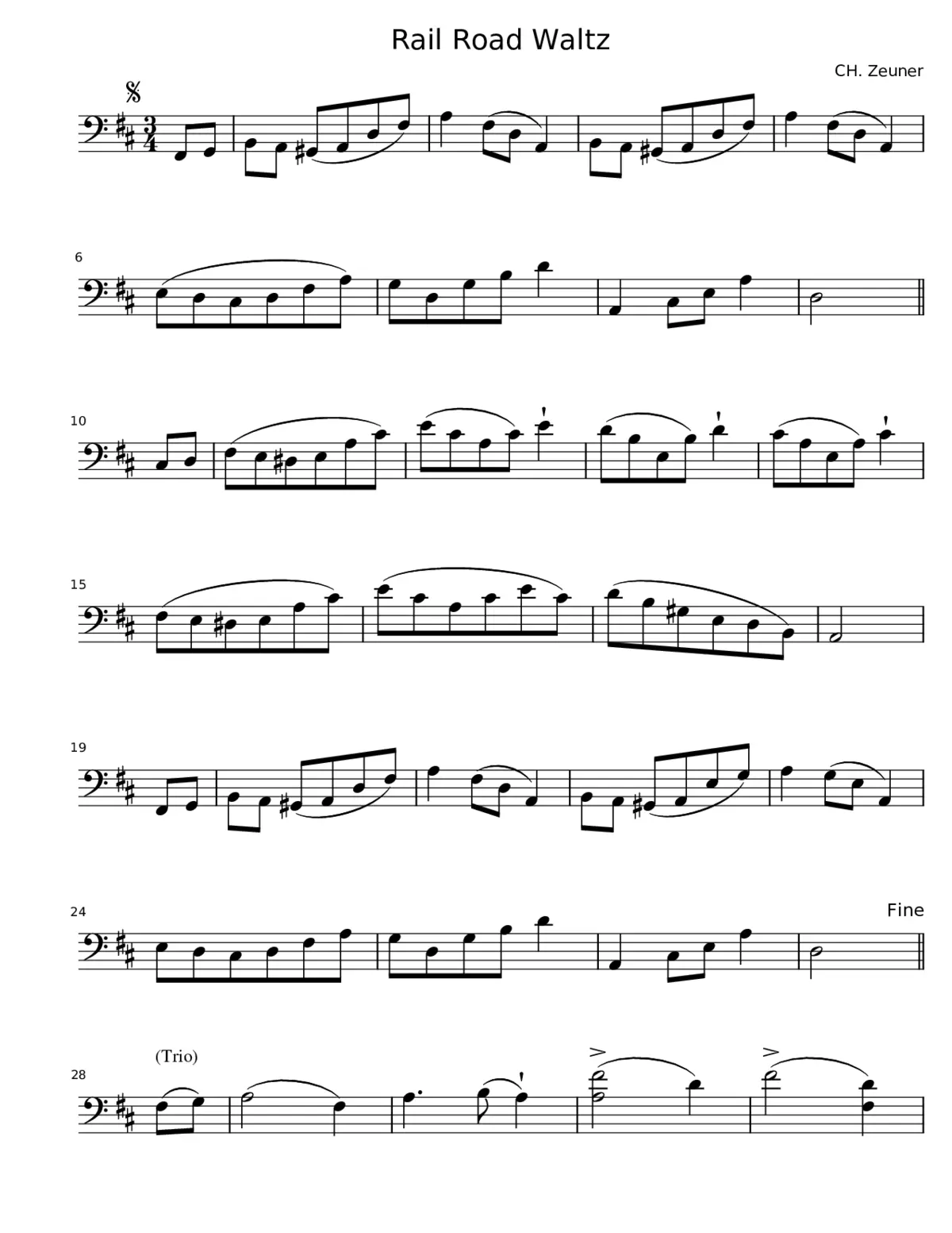Rail Road Waltz - Page 1