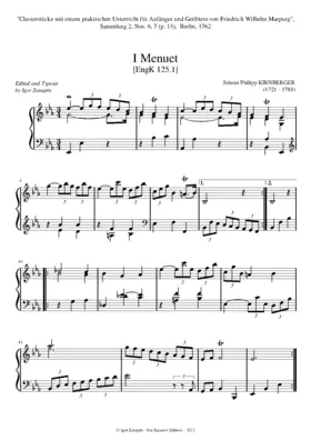Menuets I & II in E-flat major / C minor