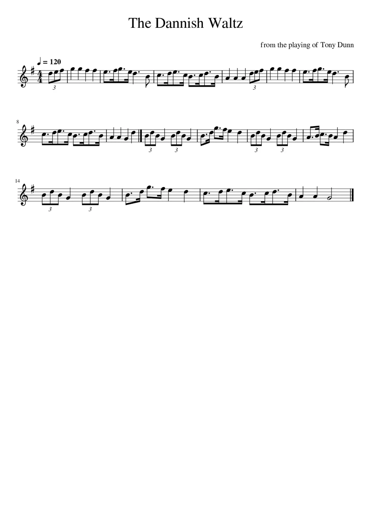 The Dannish Waltz - Page 1