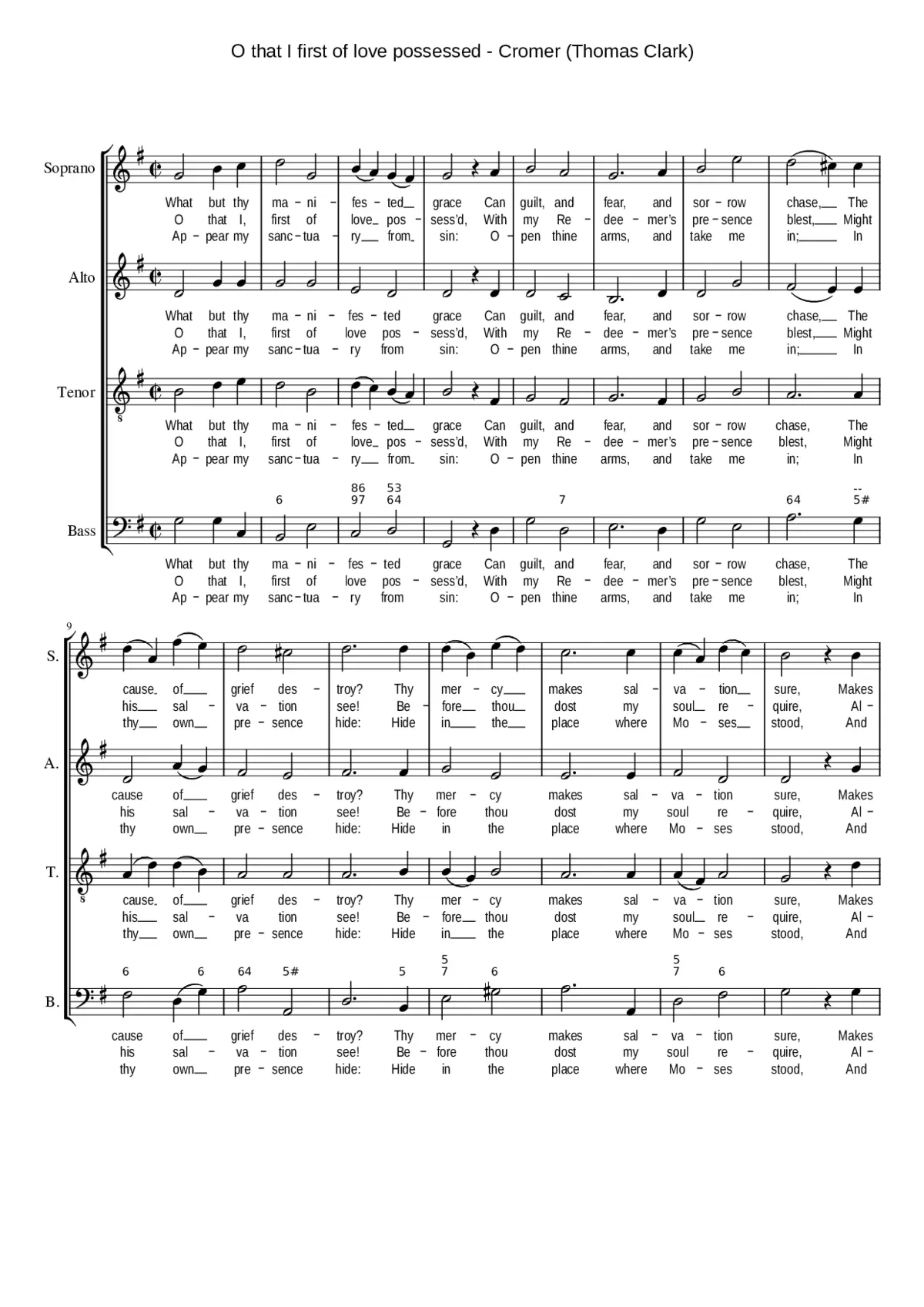 O that I first of love possessed - Page 1