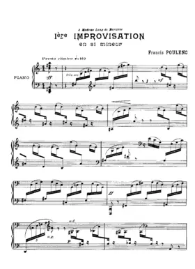 Improvisations, pour le piano