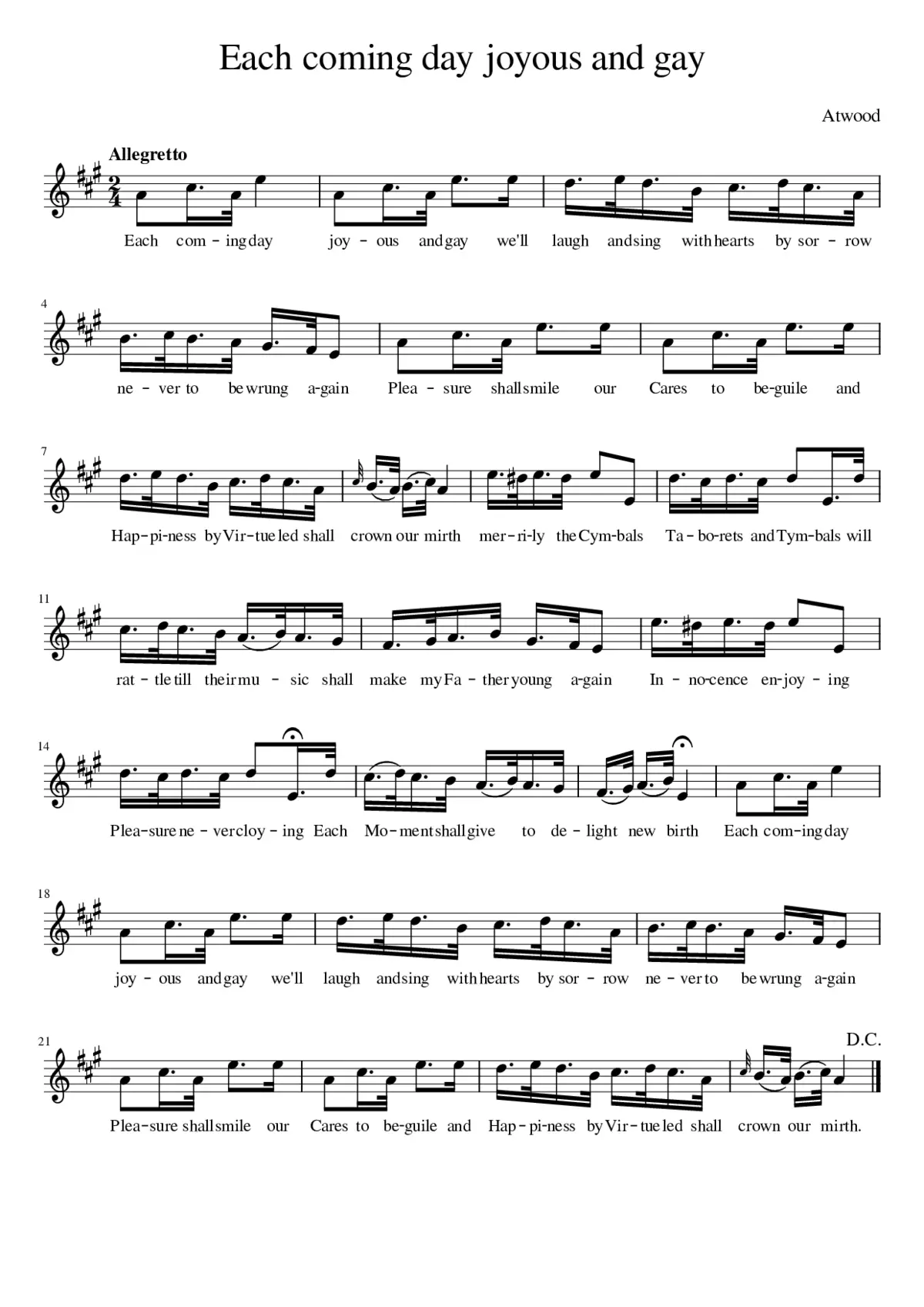 Each coming day joyous and gay - Page 1