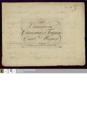 12 Variations in G major