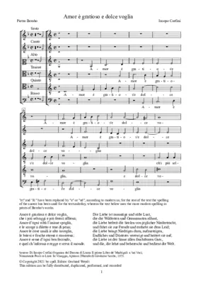 Amor è gratiosa e dolce voglia