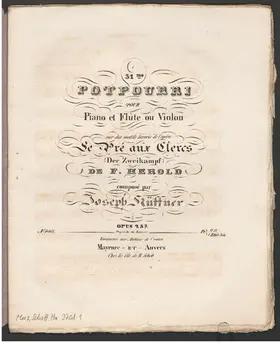 Potpourri for Flute or Violin and Piano No.31