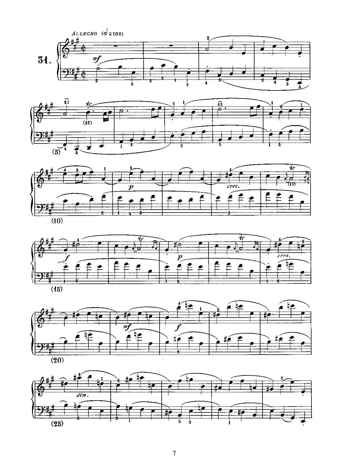 Keyboard Sonata in A major - Page 1