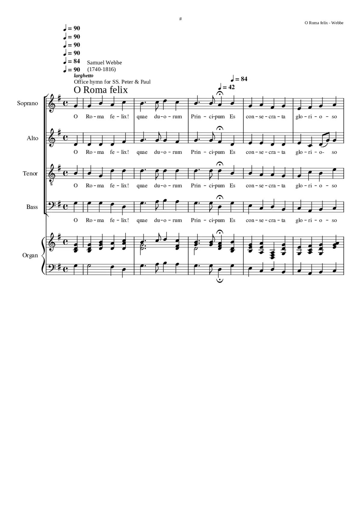 O Roma felix - Page 1