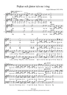 Pojkar och jäntor ta'n nu i ring