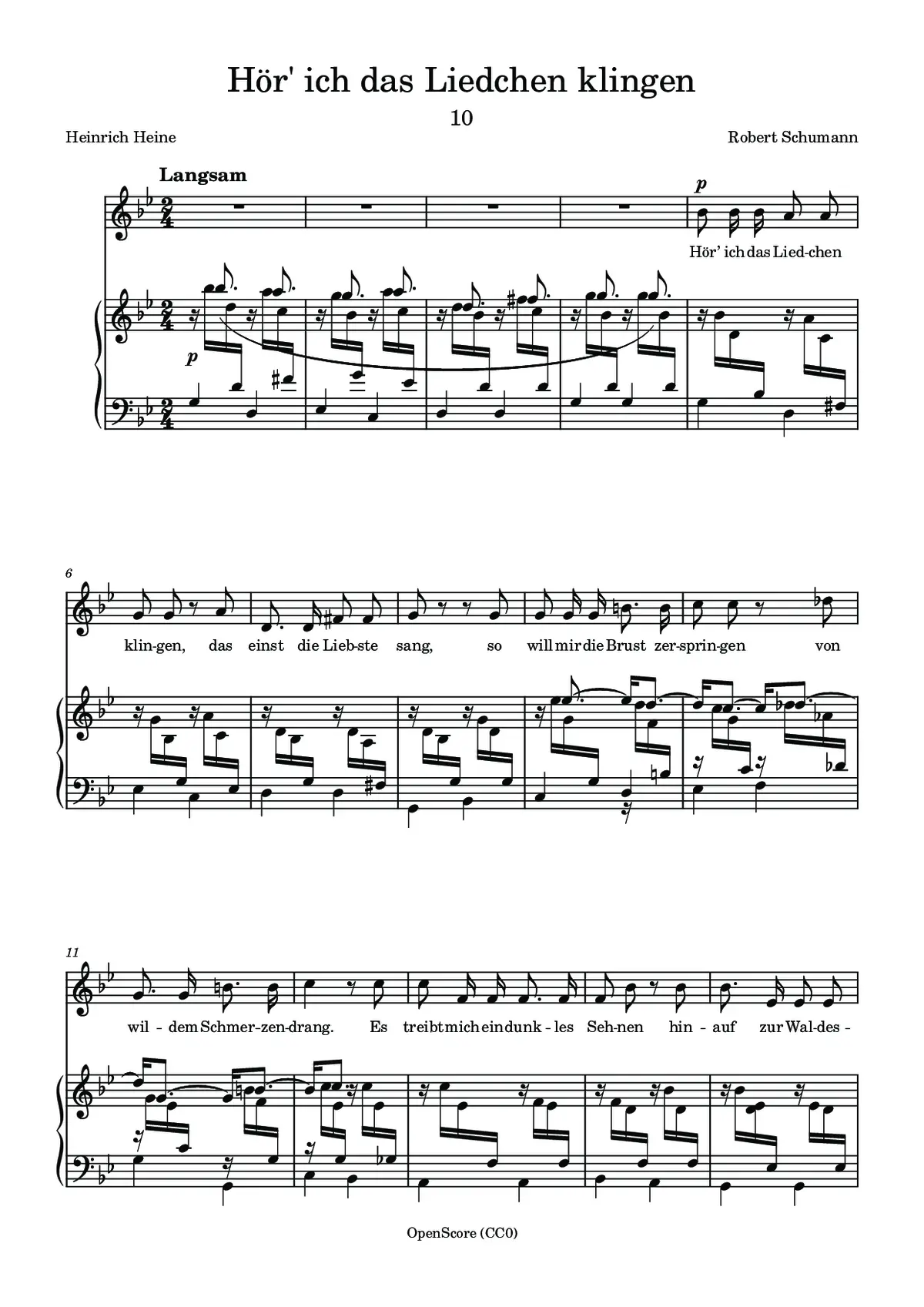 Hör’ ich das Liedchen klingen - Page 1