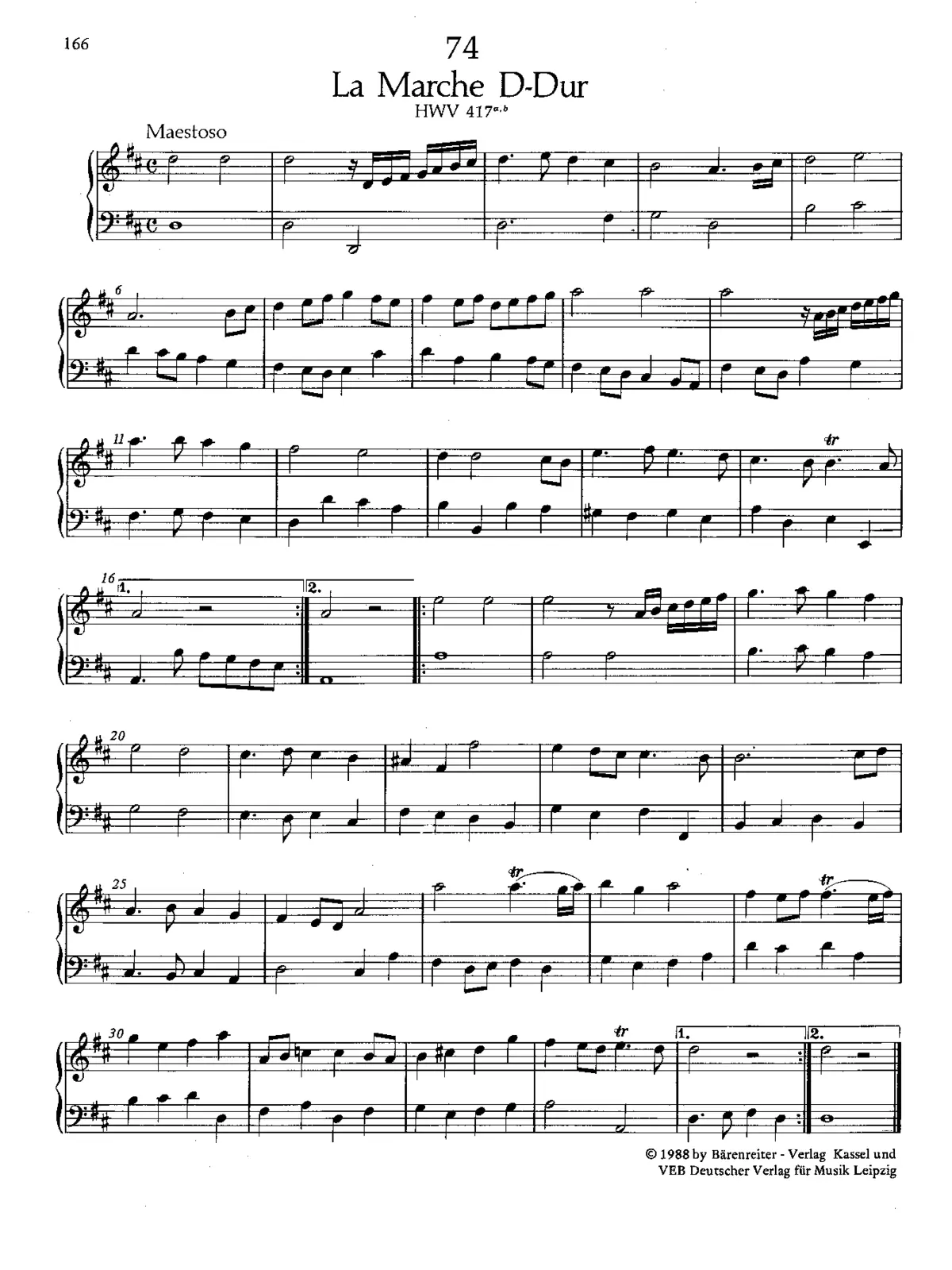 March in D major - Page 1