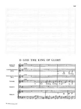 O God, the King of Glory
