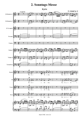 Sonntagsmesse, Op. 11