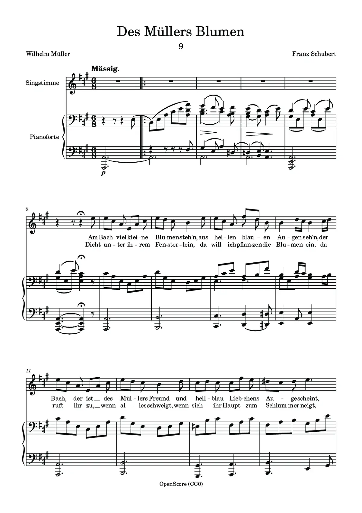 Des Müllers Blumen - Page 1