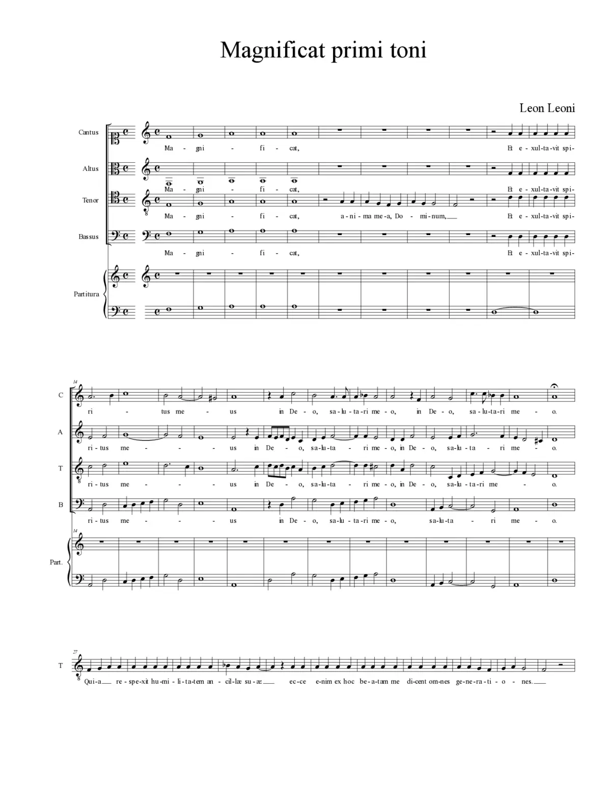 Magnificat - Page 1