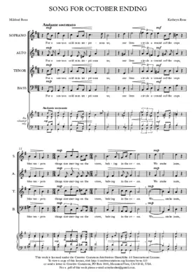 Song for October Ending