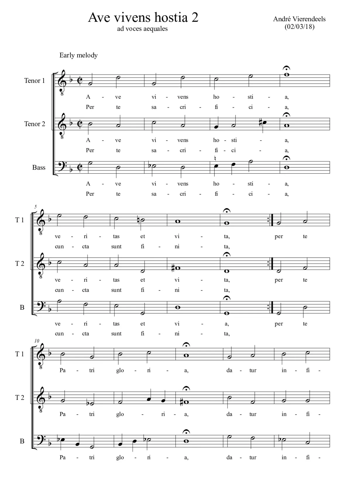 Ave vivens hostia II - Page 1
