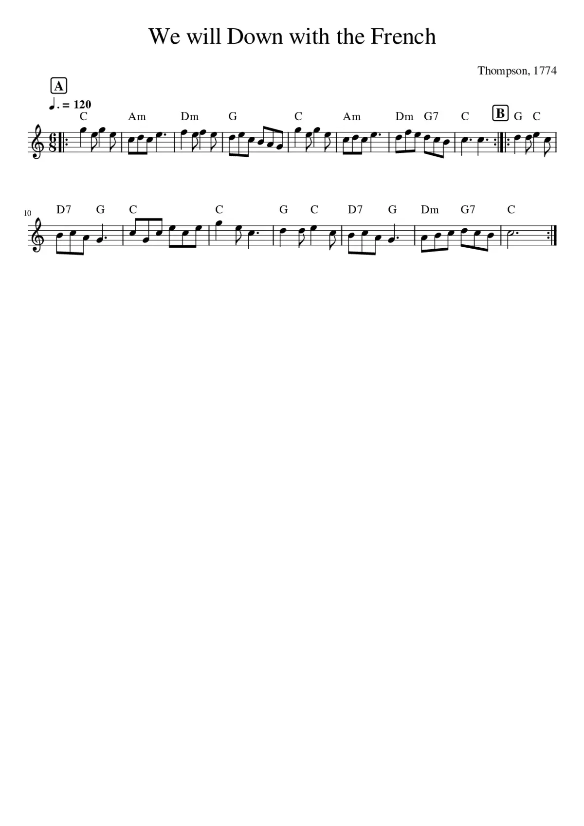 We will Down with the French - Page 1