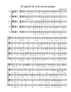 Di quà di là va le noiose piume