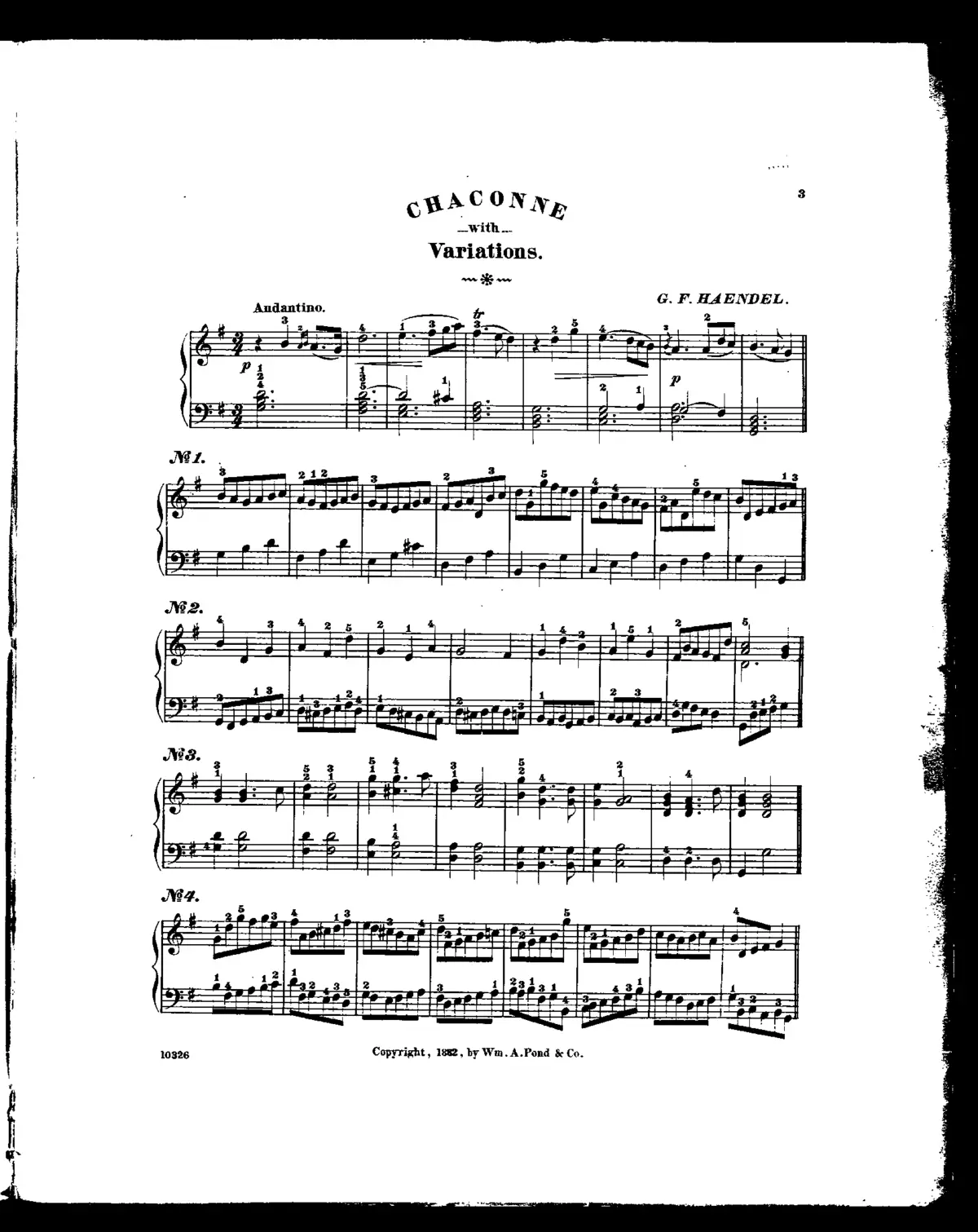Chaconne in G (with 62 variations) - Page 1