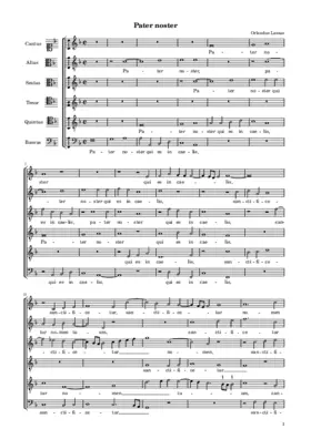 Pater noster a 6, 1585