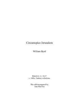 Circumspice Jerusalem