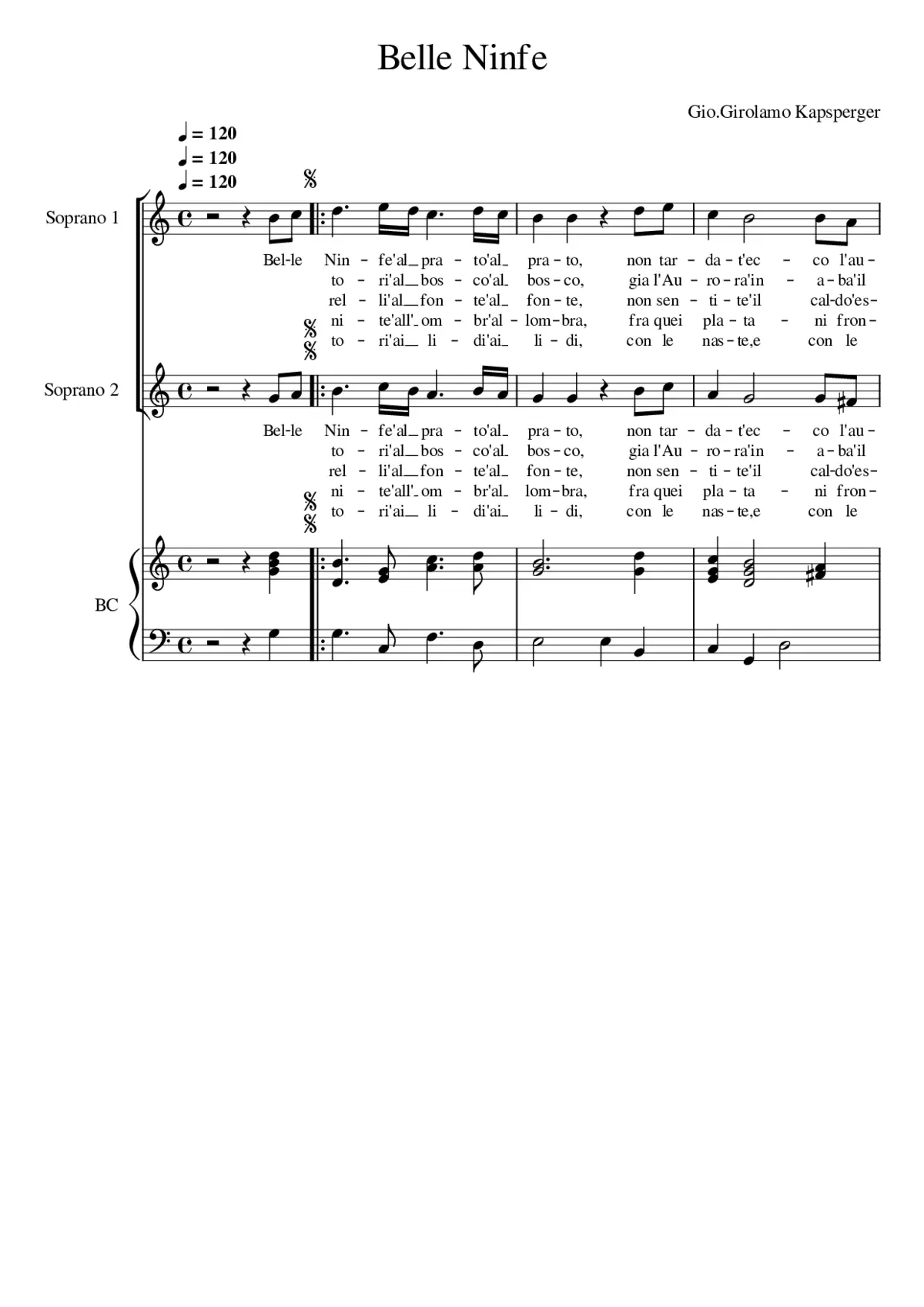 Belle Ninfe - Page 1