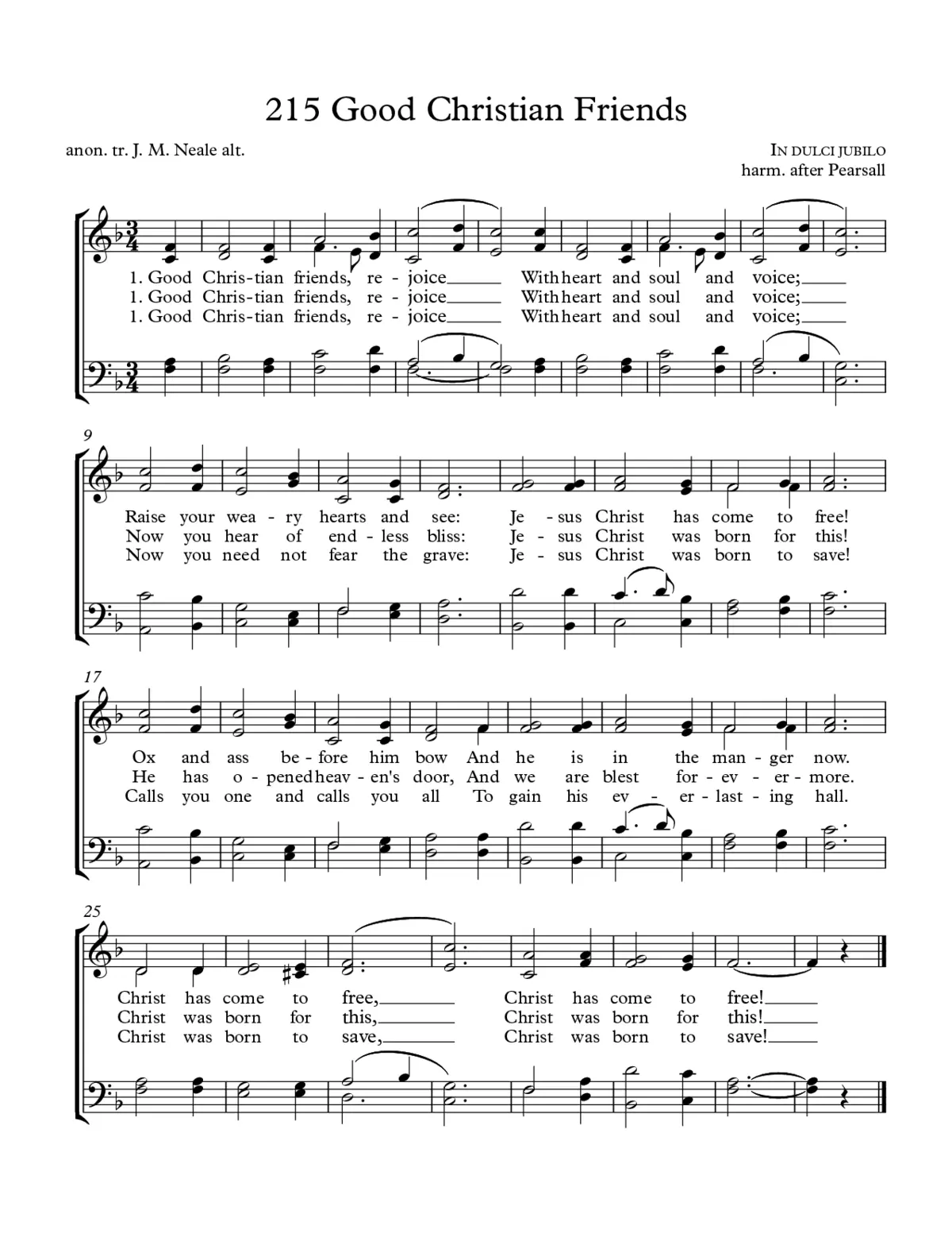 Good Christian men, rejoice - Page 1