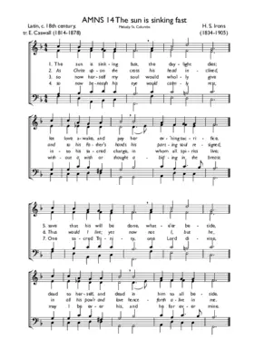 The sun is sinking fast