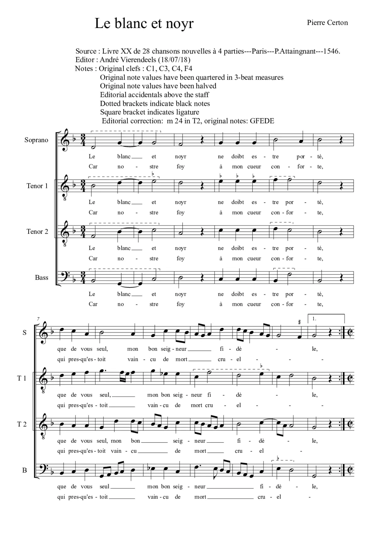 Le blanc et noyr - Page 1