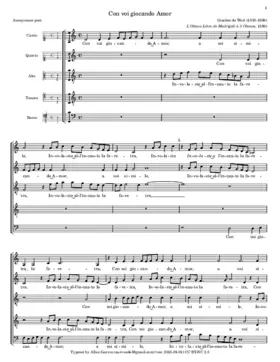 Con voi giocando Amor