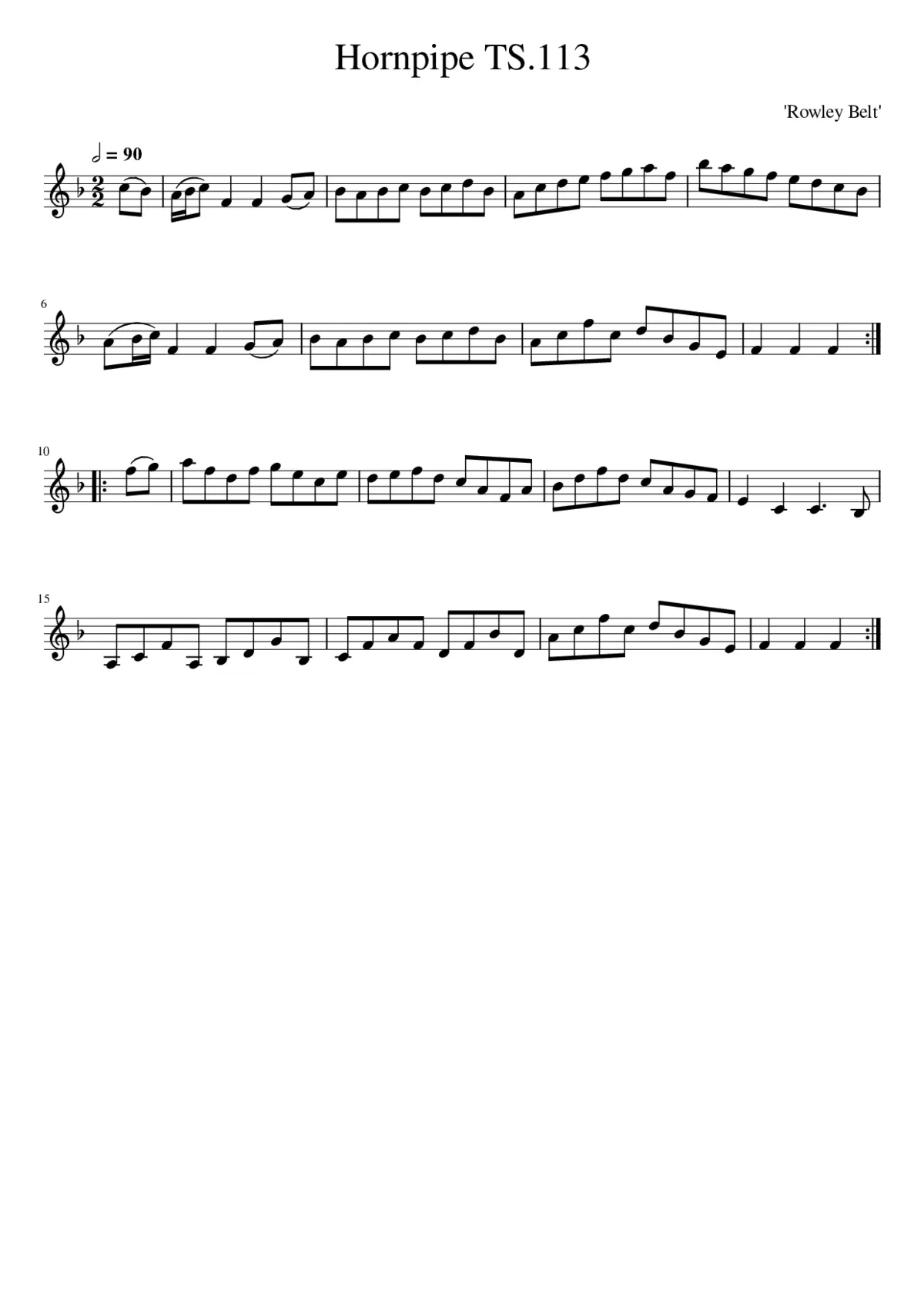 Hornpipe TS.113 - Page 1