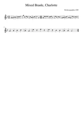 Mixed Branle Charlotte