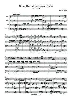 String Quartet in G minor, Op.14