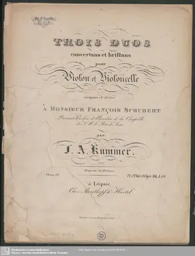 3 Duos for Violin and Cello, Op.15