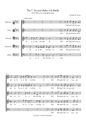 Se così dolce è il duolo