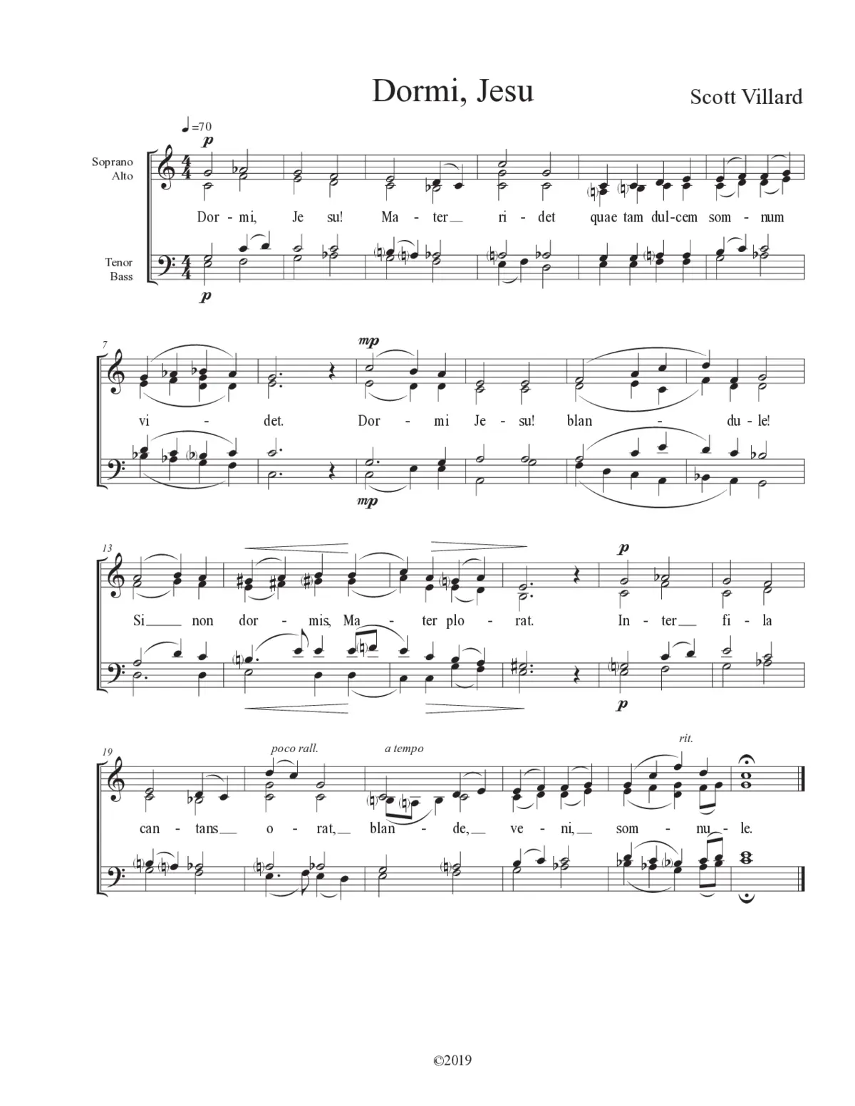 Dormi, Jesu - Page 1