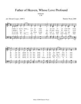 Father of heaven, whose love profound