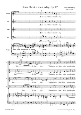 Jesus Christ is risen today, Op. 87