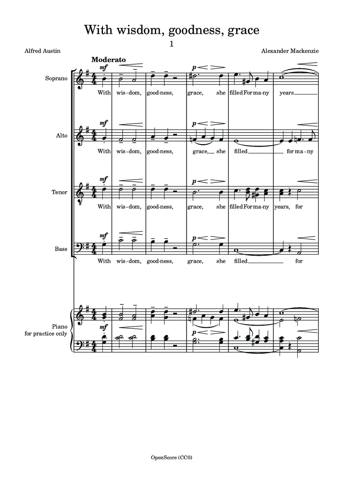 With wisdom, goodness, grace - Page 1