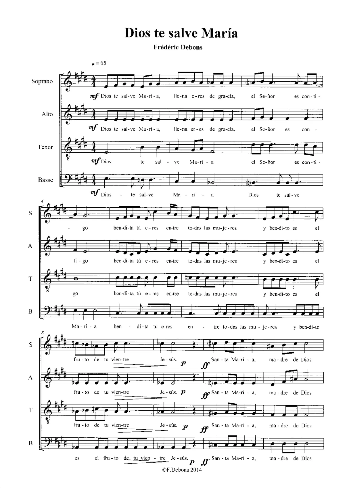 Dios te salve Marí­a - Page 1