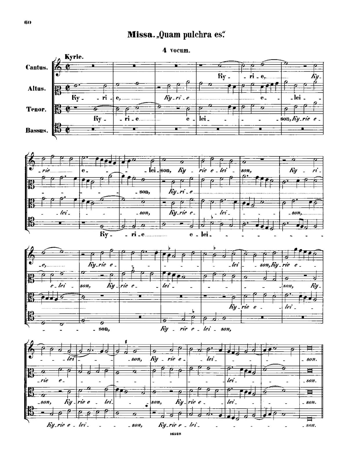 Missa Quam pulchra es - Page 1