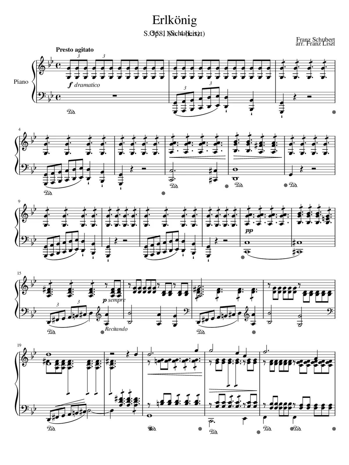 12 Lieder von Franz Schubert S.558 - Page 1