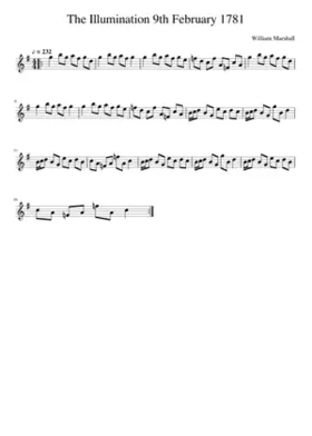 The Illumination 9th February 1781