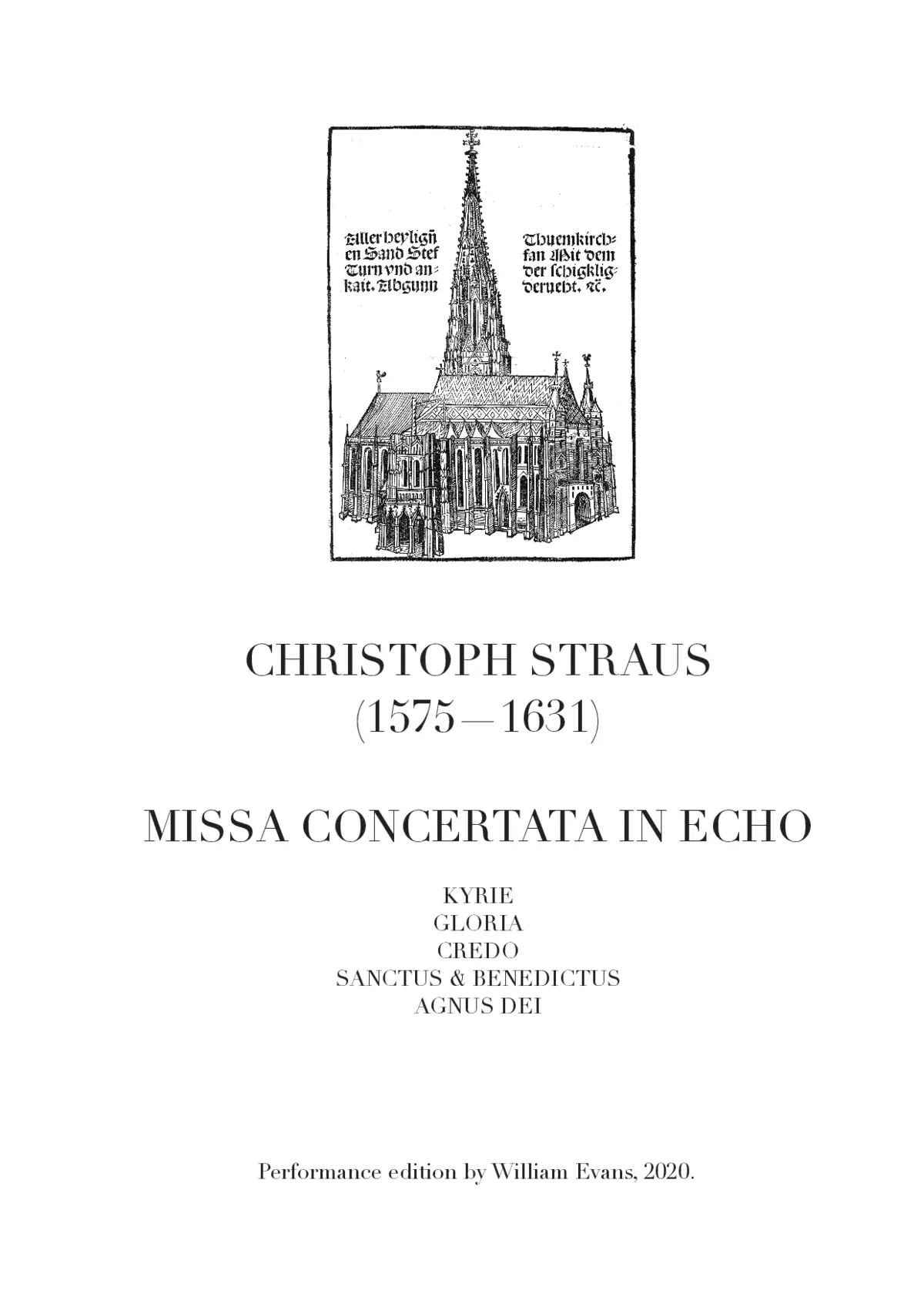 Missa Concertata in Echo a 8 - Page 1